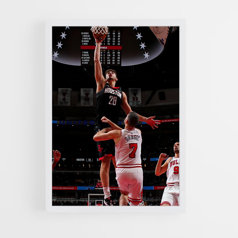 Poster Alperen sengun – affiche Basketball (vue 3)